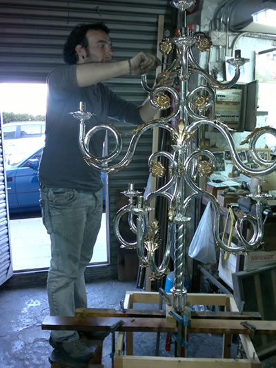 proceso de restaurac&oacute;n de l&aacute;mpara